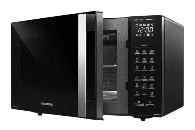 imagem de relogio com horario no microondas panasonic